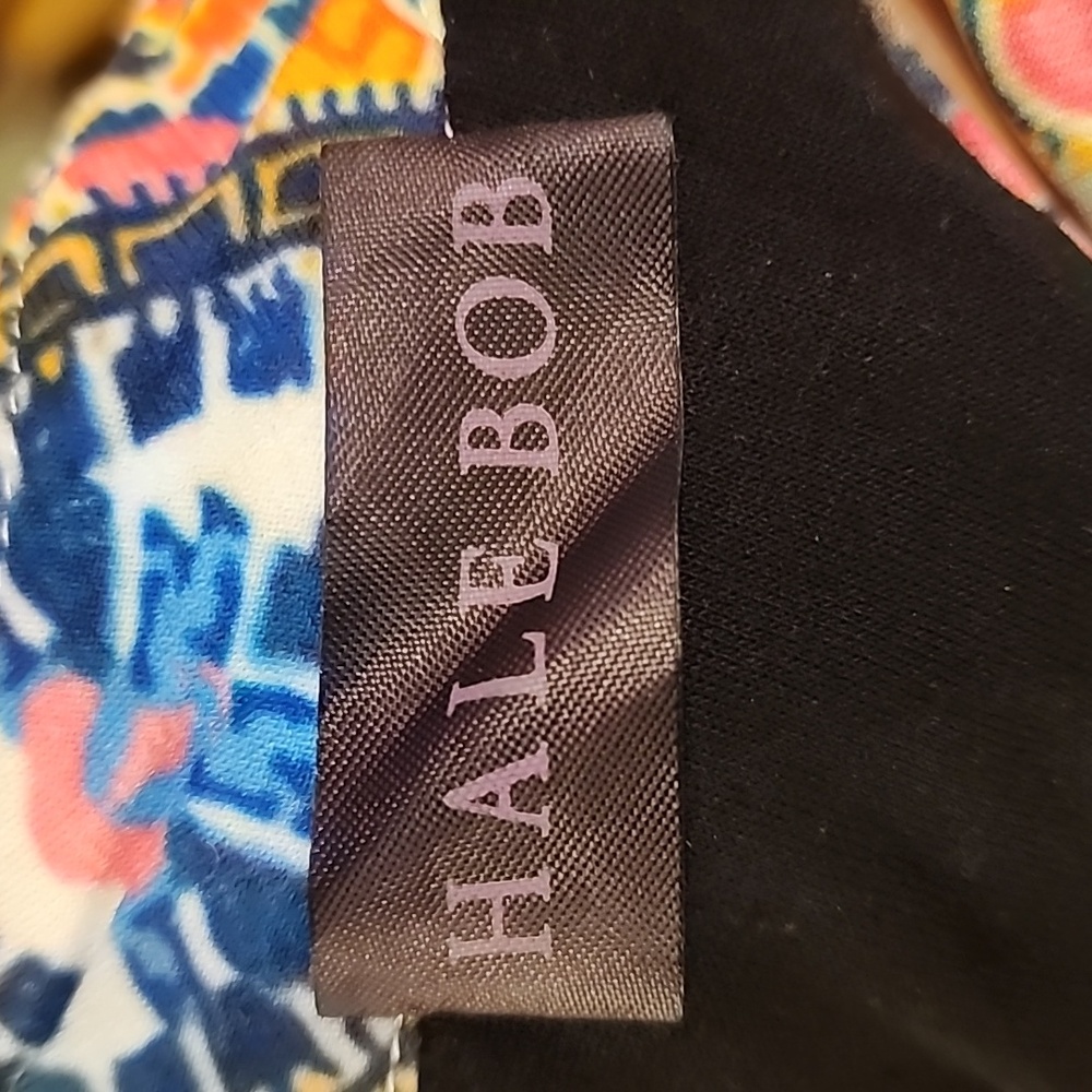 Hale Bob Leopard Print Colorful Trapeze Dress Wit… - image 4